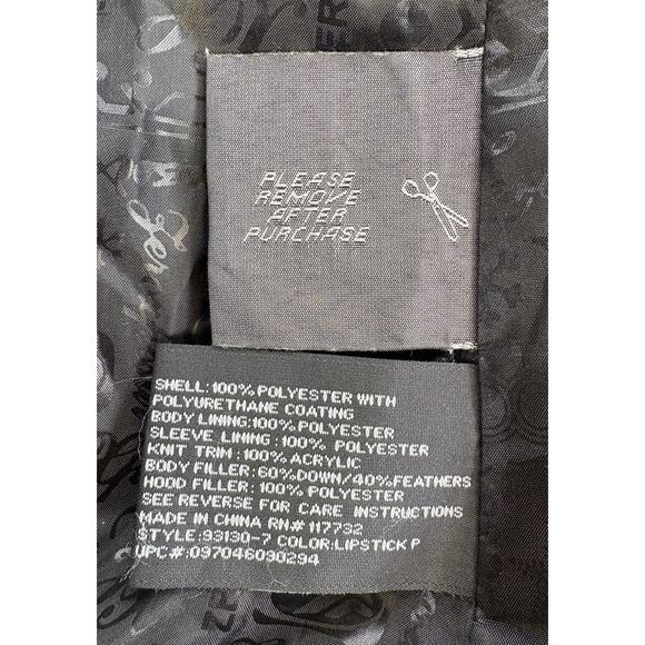 ZeroXposur Women’s Winter Zip Coat  Hood Size Large Down Feathers - Picture 10 of 11